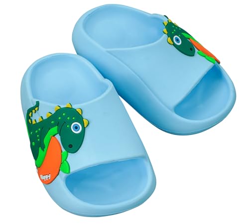 Ausing Badeschuhe Kinder Hausschuhe Kindergarten Sommer Rutschfeste Badeschuhe Kleinkind Weiche Schlappen Kinder Blau 28-29 von Ausing