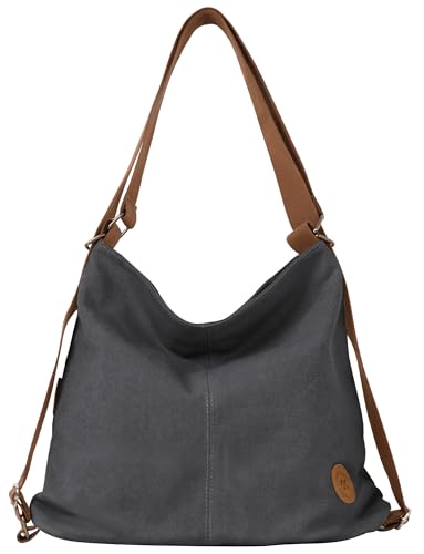 Ausing Handtaschen Vielseitige Leichte Crossbody Bag Multifunktional Canvas Tasche Schwarz von Ausing