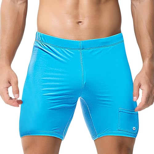 Ausing Herren Badehose Schwimmhose Bermuda-Badehose Wassersport Herren Badeanzug Jammer Swimming Competition L von Ausing