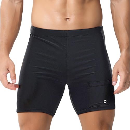 Ausing Herren Badehose Schwimmhose Bermuda-Badehose Wassersport Herren Badeanzug Jammer Swimming Competition M von Ausing