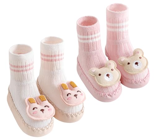 Kleinkind rutschfeste erste Wandersocken Schuhe Baby Jungen Mädchen Atmungsaktive rutschfeste Bodensocken Hausschuhe von Ausing
