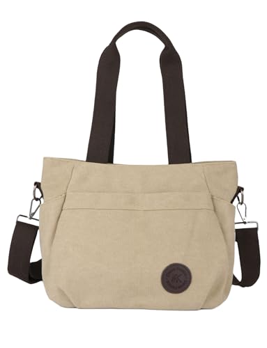 Ausing Umhängetasche Damen Handbags Women Leicht tragbar Arbeit Reisen Einkaufen Schule Khaki von Ausing