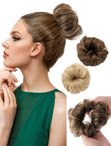 Haargummi Haarteil 2Set mit Haaren Hochsteckfrisuren Extensions Haarband Damen Haargummi Haarteil 2Set mit Haaren Hochsteckfrisuren Extensions Haarband Damen von Ausing