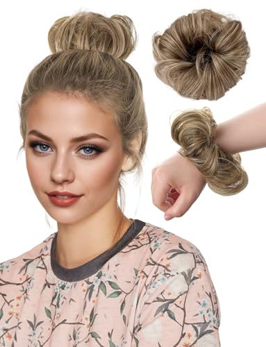 Haarverlängerung Haarteil Dutt mit Gummiband Haarband Haarschmuck Extensions für Damen Mädchen von Ausing