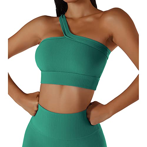 Ausla Trainingsanzug Damen Sportanzüge 2 Stück Sport Set High Waist Tracksuit Sportbekleidung(L-Grün) von Ausla