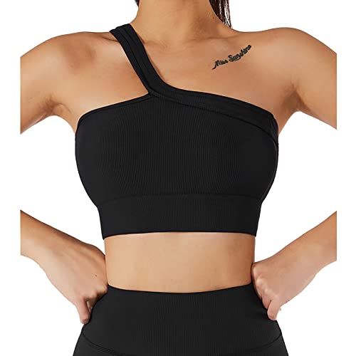 Ausla Trainingsanzug Damen Sportanzüge 2 Stück Sport Set High Waist Tracksuit Sportbekleidung(L-Schwarz) von Ausla