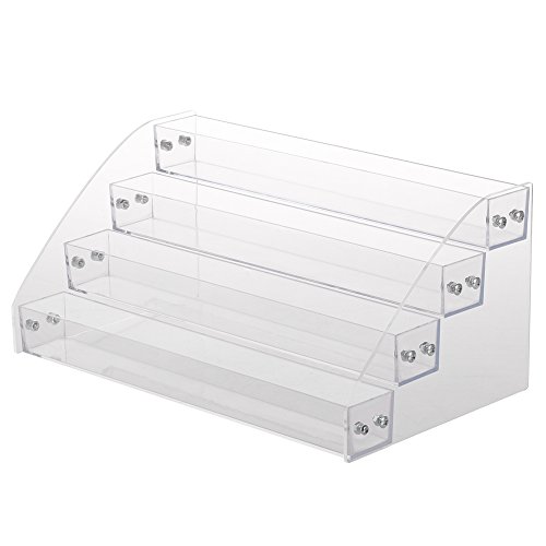 Durchsichtiger Acryl-Nagellack-Organizer mit Ebenen-Leiter-Design, Zum Ordnen und Präsentieren von Tattoo-Tinte und Anderen Dingen (#3 (vierte Etage)) von Ausla