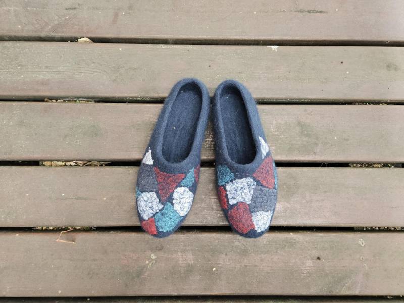 Unisex Gefilzte Hausschuhe Filzhausschuhe Frauen Clogs Wolle Unisex Gefilzte Hausschuhe Filzhausschuhe Frauen Clogs Wolle von Ausrafeltshop