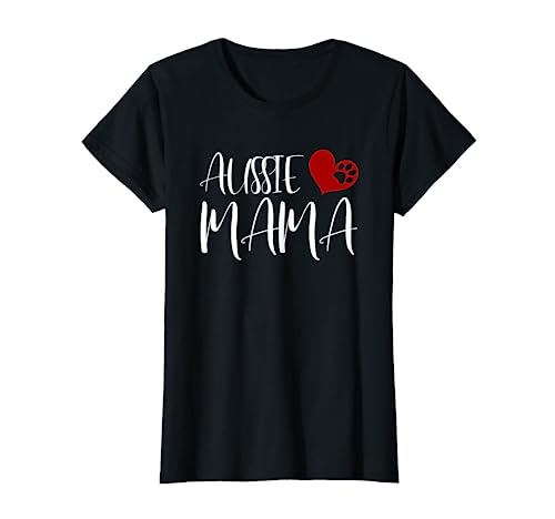 Aussie T-Shirt Mama Australian Shepherd Geschenk Aussie T-Shirt von Aussie und Australian Shepherd Shirts u Geschenke