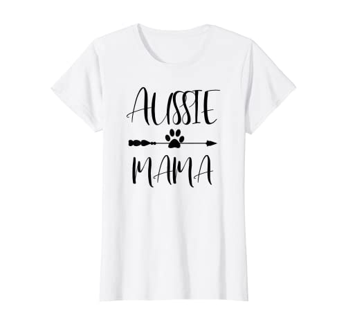 Aussie T-Shirt Mama Australian Shepherd Geschenk Aussie T-Shirt von Aussie und Australian Shepherd Shirts u Geschenke