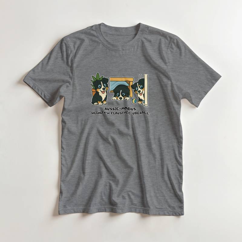 Australian Shepherd Black Tri Unisex T-Shirt, Geschenk Aussie Mom Dad Lover, Lustiges Motiv, Shepherd Shirt von NicolesAussieLove