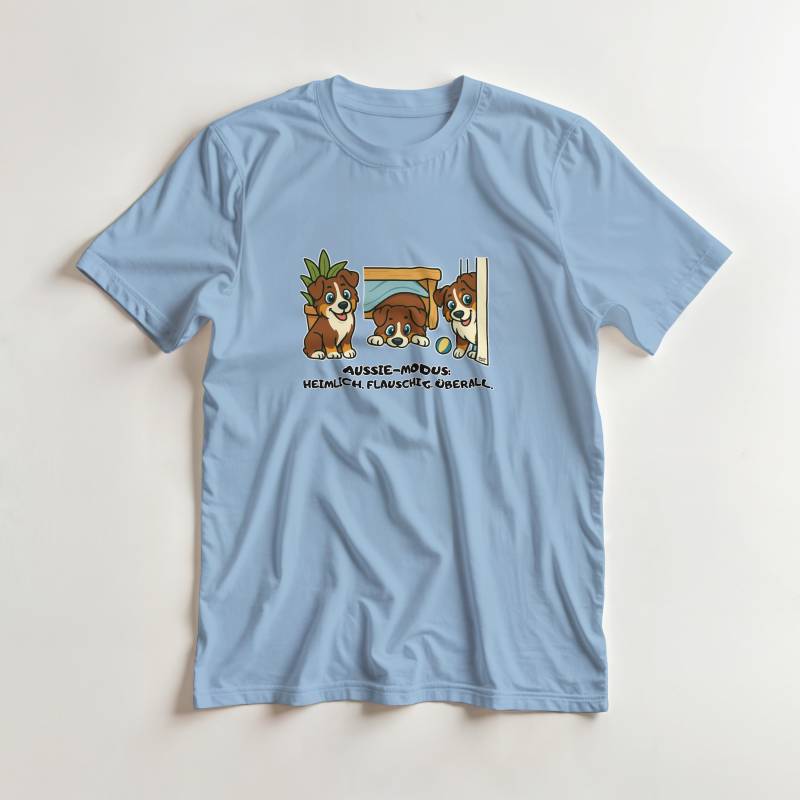 Australian Shepherd Red Tri Unisex T-Shirt, Geschenk Aussie Mom Dad Lover, Lustiges Motiv, Shepherd Shirt von NicolesAussieLove