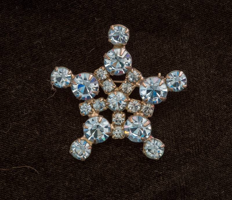 Sapphire Vintage Stern Strass Pin Brosche von AussieMagic