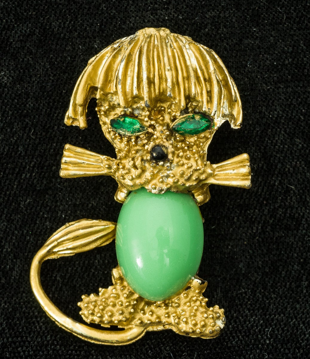 Vintage Jelly Belly Foo Dog Brosche, Krawattennadel Vintage Jelly Belly Foo Dog Brosche, Krawattennadel von AussieMagic