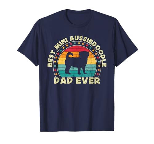 Aussiedoodle Dad für Herren Aussiedoodle Dog Dad Lustiger Herren T-Shirt von Aussiedoodle Dog Dad Daddy Cute Designs Co