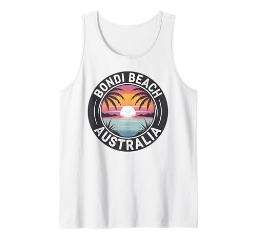 Bondi Beach Australien Sommerurlaub für Kinder Männer Frauen Tank Top von Australia Bondi Beach Vacation Vintage graphic