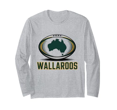 Australien Rugby, Wallaroos Women Wallabies Australian Flag Langarmshirt von Australia Rugby New Tees