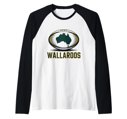 Australien Rugby, Wallaroos Women Wallabies Australian Flag Raglan von Australia Rugby New Tees