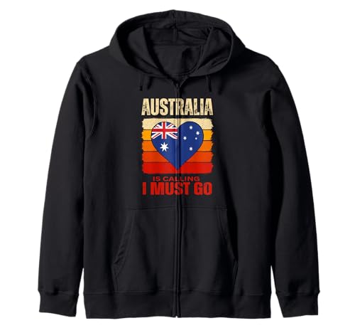 Lustiges Australia is Calling I Must Go Aussie Design Männer Frau Kapuzenjacke von Australia lovers souvenir