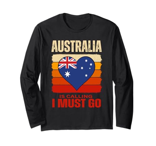 Lustiges Australia is Calling I Must Go Aussie Design Männer Frau Langarmshirt von Australia lovers souvenir
