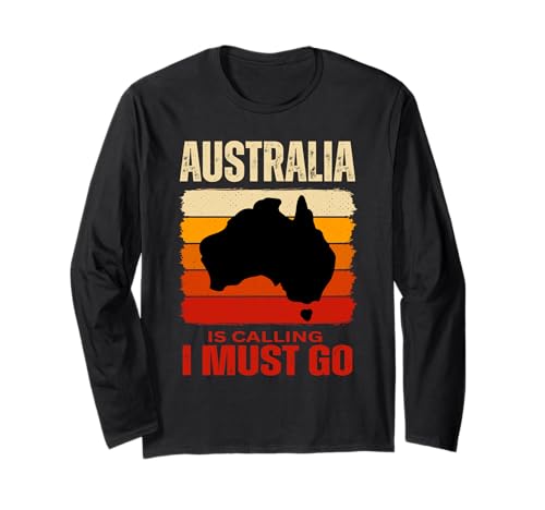 Lustiges Australia is Calling I Must Go Aussie Design Männer Frau Langarmshirt von Australia lovers souvenir