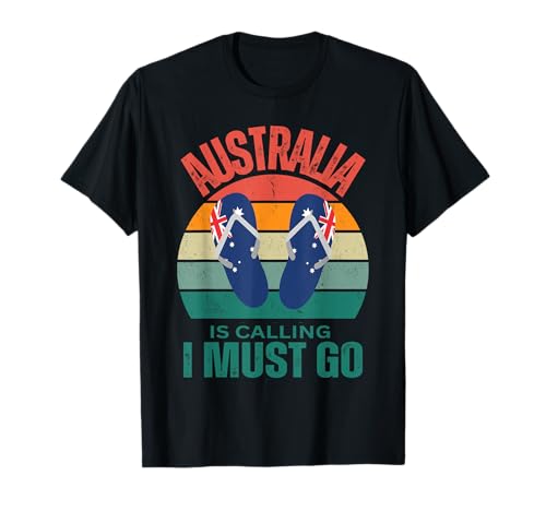 Lustiges Australia is Calling I Must Go Aussie Design Männer Frau T-Shirt von Australia lovers souvenir