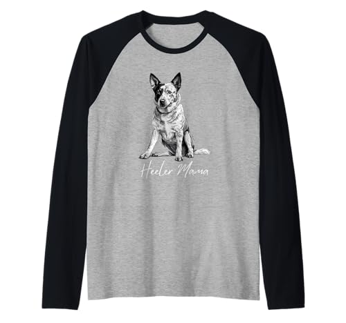 Australian Cattle Dog Mama Blue Heeler Mama Cattle Dog-Besitzerin Raglan von Australian Blue Heeler Cattle Dog Owner Designs