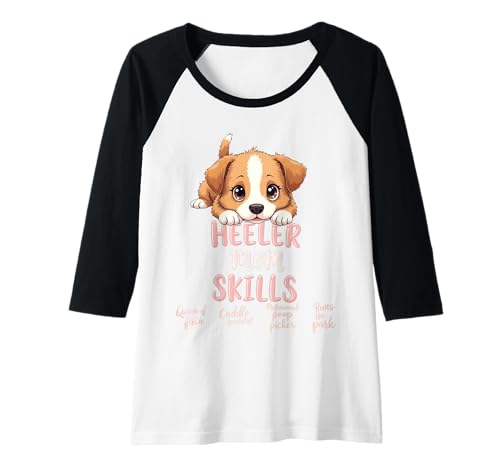 Damen Lustiges Heeler Mom Dog Australian Cattle Dog Mama Humor Zitat Raglan Damen Lustiges Heeler Mom Dog Australian Cattle Dog Mama Humor Zitat Raglan von Australian Cattle Dog Fun Designs
