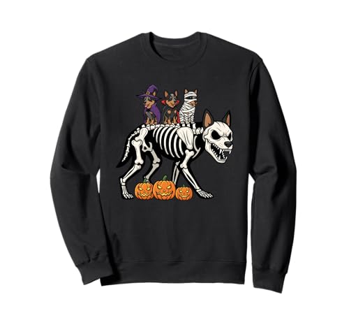 Australischer Rinderhund Mama Hexe Halloween Kinder Herren Damen Sweatshirt von Australian Cattle Dog Halloween Outfits Boy Girl