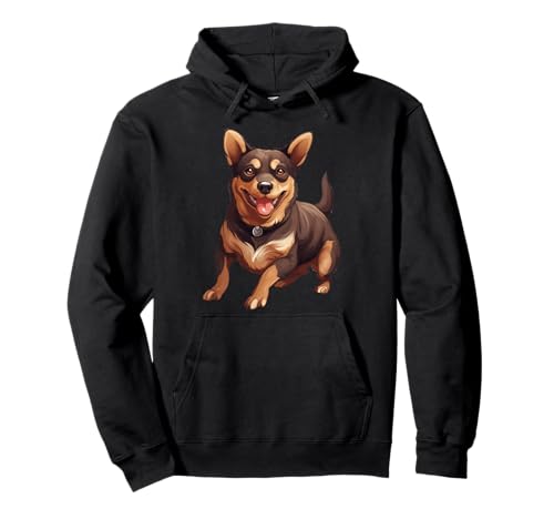 Denkmal für australische Kelpie-Hunde, Mama, Papa, Welpenzüchter Pullover Hoodie von Australian Kelpie Dog Tees NYC