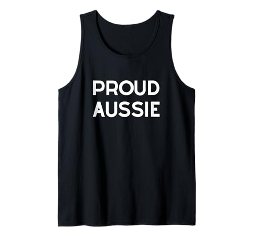 Stolzer australischer Mann Souvenir Aussie Frau Junge Mädchen Tank Top von Australian Pride Ancestry Origins Family Travel