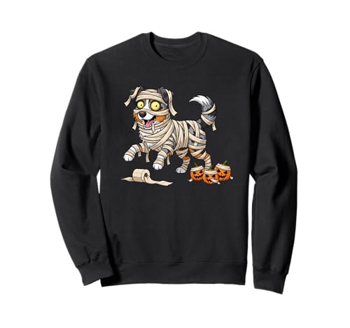 Australian Shepherd Mummy Pumpkin Halloween Kinder Herren Damen Sweatshirt Australian Shepherd Mummy Pumpkin Halloween Kinder Herren Damen Sweatshirt von Australian Shepherd Dog Halloween Outfits Boy Girl