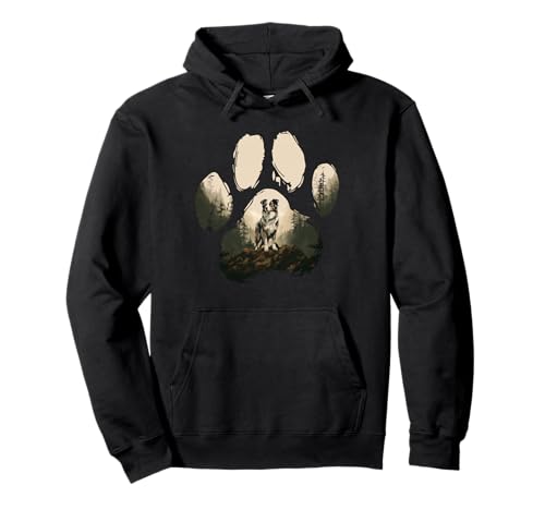 Australian Shepherd Mountain Paw Design Hund Mama Papa Pullover Hoodie Australian Shepherd Mountain Paw Design Hund Mama Papa Pullover Hoodie von Australian Shepherd Dog Love