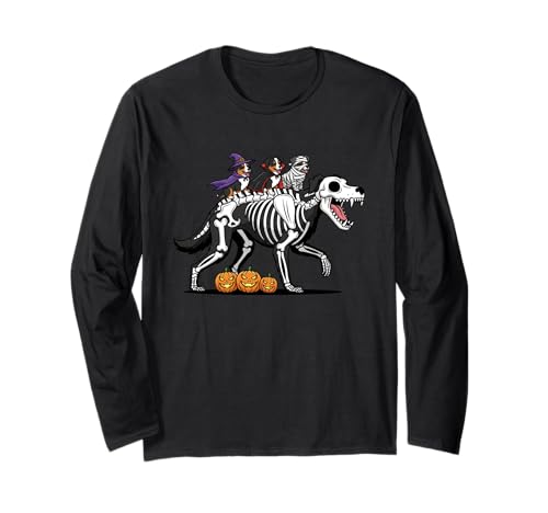 Australian Shepherd Mummy Witch Halloween Kinder Herren Damen Langarmshirt von Australian Shepherd Halloween Outfits for Boy Girl