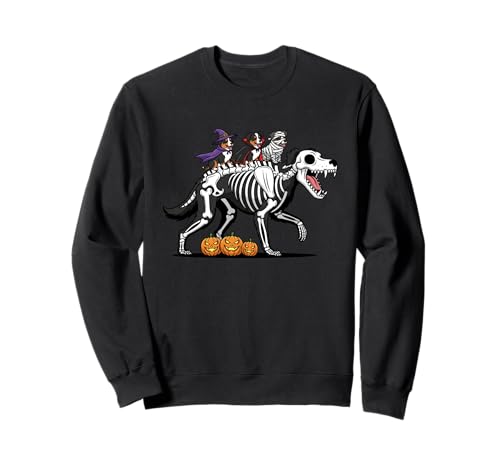 Australian Shepherd Mummy Witch Halloween Kinder Herren Damen Sweatshirt von Australian Shepherd Halloween Outfits for Boy Girl