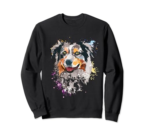 Aussie Shirt Damen Australian Shepherd Geschenk Aussie Mama Sweatshirt von Australian Shepherd Shirt Herren & Aussie Geschenk