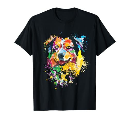 Aussie Shirt Damen Australian Shepherd Geschenk Aussie Mama T-Shirt von Australian Shepherd Shirt Herren & Aussie Geschenk
