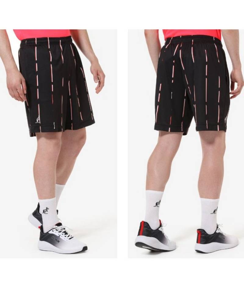Australian Shorts Tennishose Stripes in Ace kurz schwarz Herren von Australian