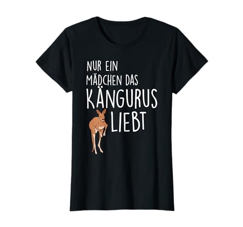 Nur ein Mädchen das Kängurus liebt Känguru T-Shirt von Australische Tiere Känguru
