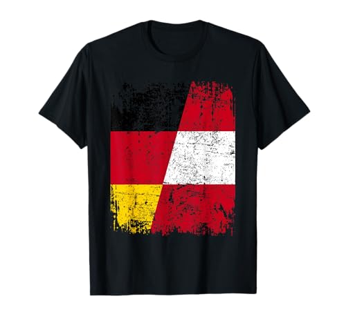 ÖSTERREICH DEUTSCHLAND Flagge | Damen Herren Kinder Austria T-Shirt von Austria Family Shop