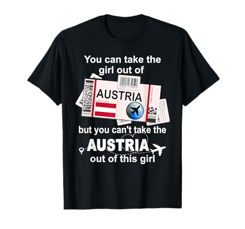 Austria Bordkarte - Austria Girl - Österreich T-Shirt von Austria Home Country - Austria Outfits & Designs