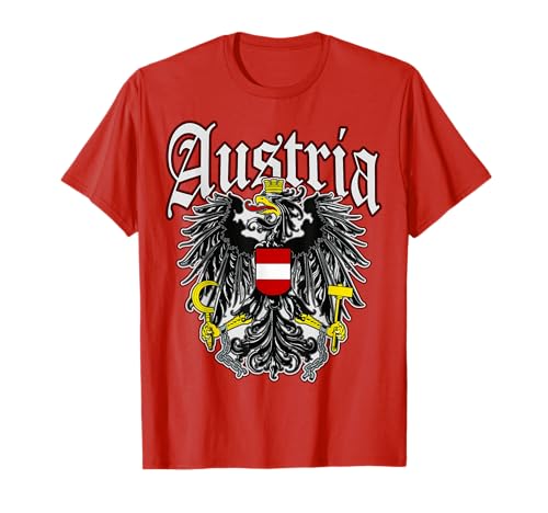 Österreich Austria Wappen Adler Herren Damen Österreich T-Shirt von Austria Österreich
