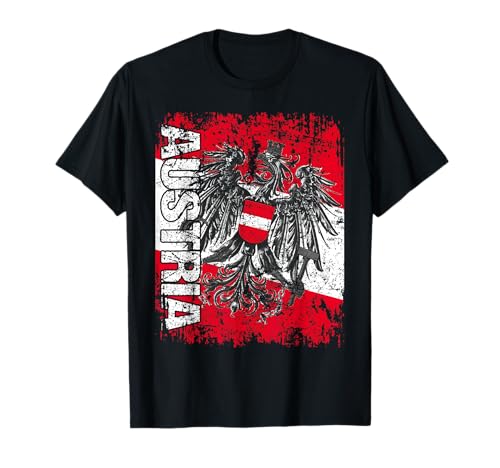 ÖSTERREICH Flagge | Damen Herren Kinder ÖSTERREICH T-Shirt von Austria Family Shop