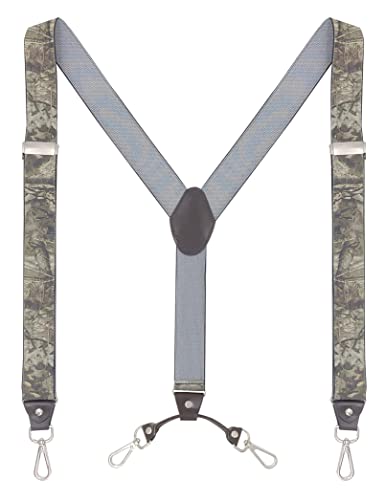 Ausukler Hosenträger Herren Extra Stark 3,5cm Breit mit Schwenkhaken Heavy Duty Men Braces Schwarz (Tarnung) von Ausukler