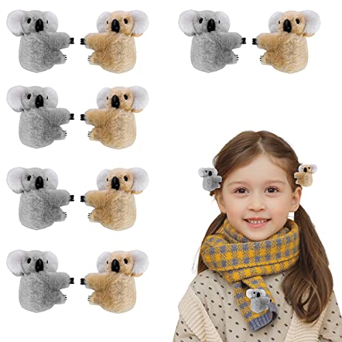Koala-Haarklammern, kleine Koala-Haarklammer für Damen und Mädchen, 10 Stück von Auswalar
