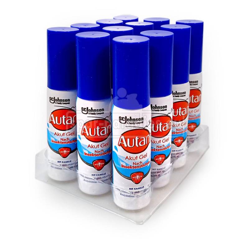 Autan Insektenschutz-Spray Autan Akut Gel Soforthilfe bei Insektenstichen, 25 ml x 12 von Autan