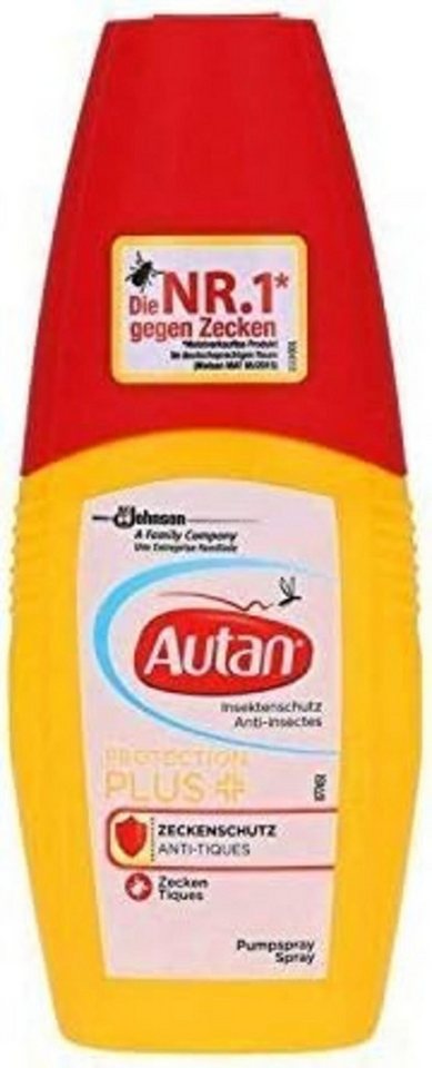 Autan Insektenschutz-Spray Protection Plus ZECKENSCHUTZ Pumpspray, 2er Pack (2x100ml), 1-tlg. von Autan