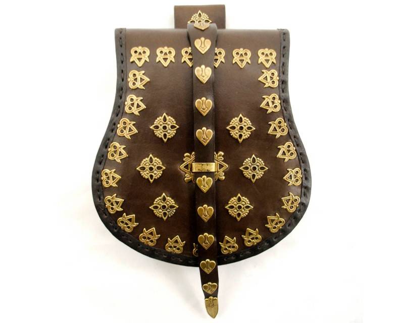 Mittelalterliche Wikinger Geldbörse Mit Messingbeschlägen, Replik Von Karos | Ungarn von Autaris