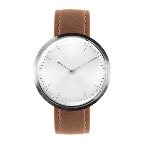 Auteur Uhren Circles Mirage – Swiss Made Design-Uhr, Kamelleder, 38 Mm - Uhrenarmbandes Braun von Auteur