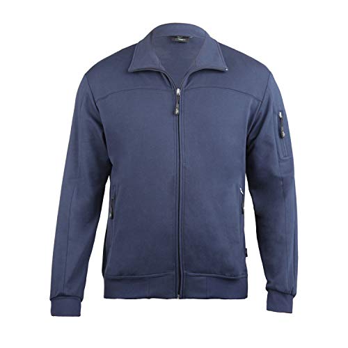 Authentic Klein, Sportive Herren Jerseyjacke aus Baumwolle für Sport- und Freizeit in Übergrößen; Kurze Größen; Lange Größen 53036 Blau von Authentic Klein